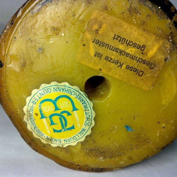 Walldurn Baden Johan Gunter Pillar Candle Carved Trappist Monks Brewery Beer Keg - Picture 14 of 15